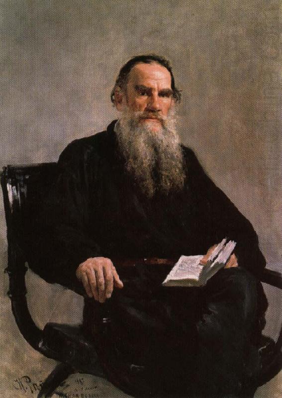 Portrait of Leo Tolstoy, Ilya Repin